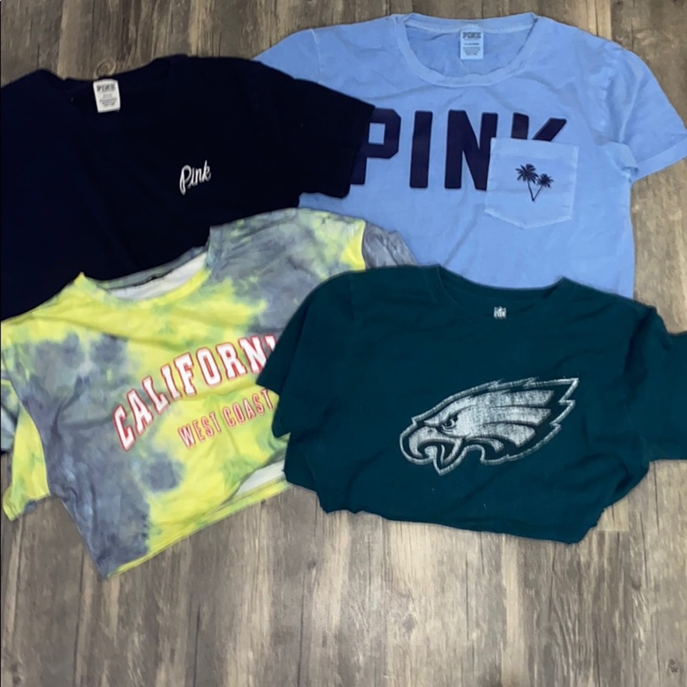 Set of 4 cropped tees